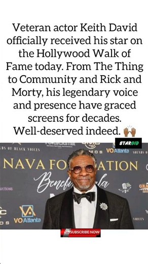 Keith David Receives Hollywood Walk of Fame Star ⭐️#shorts#KeithDavid