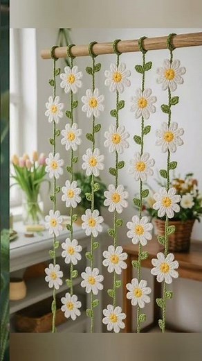 crochet door curtain designs