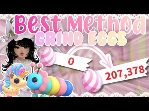 How to GET RICH and GRIND CANDY EGGS FAST + Giveaway Announcement | Adopt Me