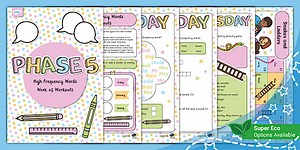 Phase 5 High Frequency Words Week of Workouts