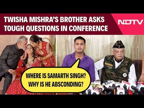 Twisha Sharma Death Case: Brother Major Harshit Sharma Asks Tough Questions During Press Conference