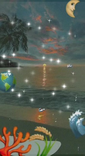 Enchanting Tropical Beach Animation with Moonlit Scenes