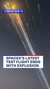 69K views · 218 reactions | It was not immediately known whether the spacecraft's self-destruct system had kicked in to blow it up. #9News READ MORE: https://nine.social/UZs | 9 News Melbourne | Facebook