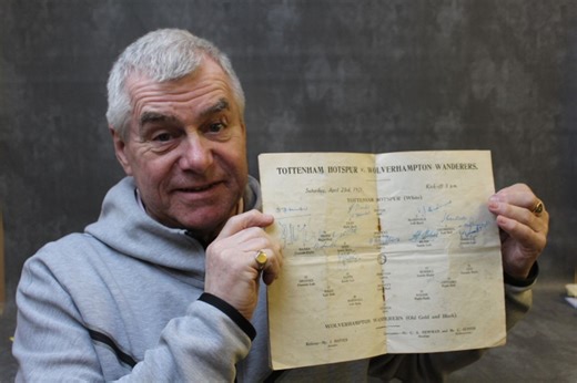 Signed Wolves 1921 FA Cup final and 1966 World Cup final programmes among items in major Staffordshire auction