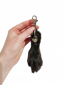 Choose Your Own, Real Fur Fox Paw Keychain With Swivel Clasp, Ethically Sourced - Etsy