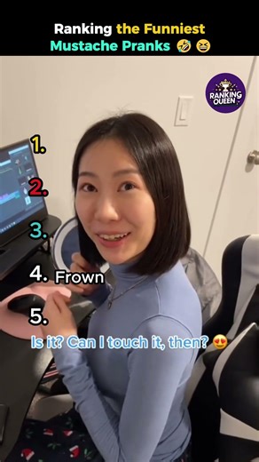 Ranking the Funniest Mustache Pranks 🤣😆 #shorts #ranking #funny