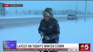 WOW! Our Lisa Chavarria was reporting live during this morning's snow and this was what it was like... stay safe out there. More is on the way! LIVE UPDATES: http://nbcchi.com/zboO1jS | NBC Chicago