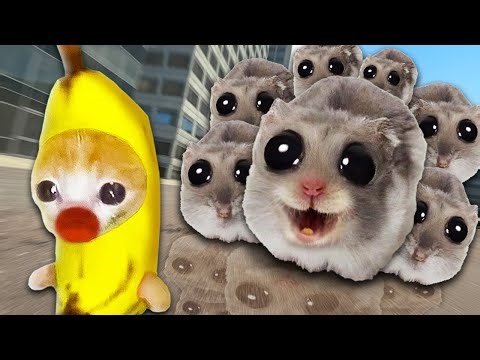 Banana Cat vs the SAD HAMSTER ARMY!!? 😱🐹 Banana Cat Compilation | Happy Cat Crying MEME 😿