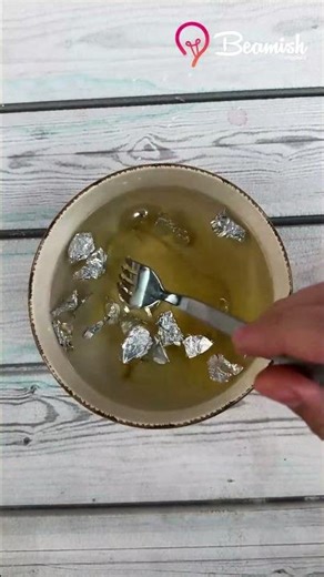 Silver cleaning trick using household items #diy #silver #cleaning #trick