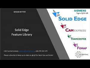 Solid Edge Feature Library