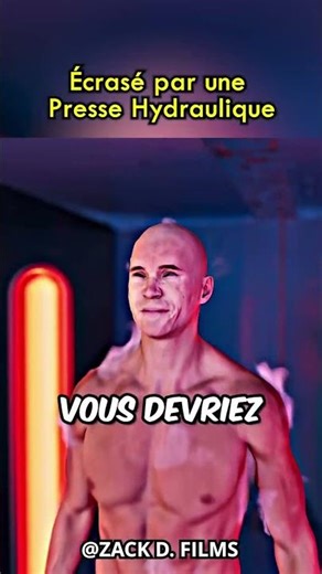 Écrasé par une presse hydraulique