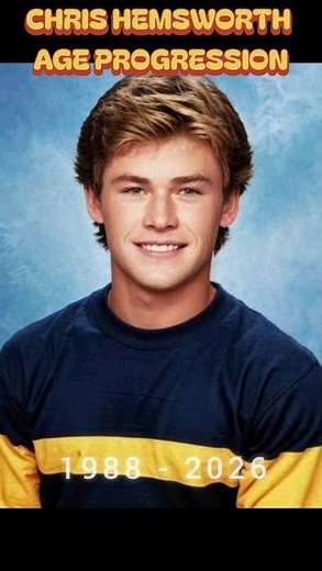 Chris Hemsworth Age progression #celebrity #shorts #thenvsnow