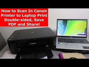 How to Scan with Canon Printer to Laptop Print double-sided, Save PDF and Share!