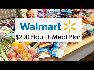 $200 WalMart Grocery Haul + Meal Plan // February 1, 2019