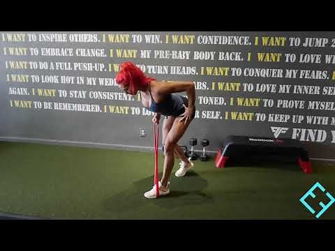 Banded Single Arm Bent Over Row