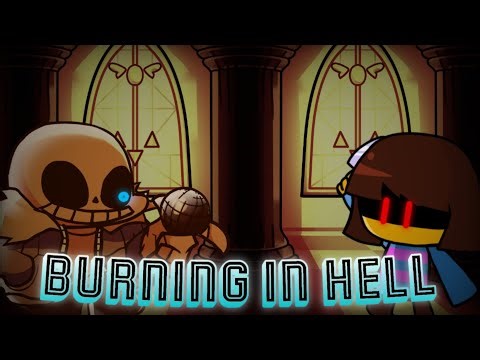 STORY OF UNDERTALE (Burning In Hell but Frisk Sings It!) - FNF COVER