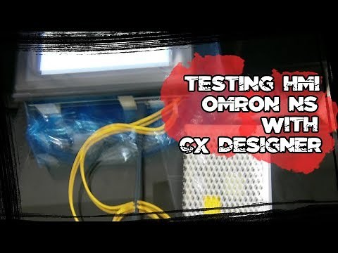 TESTING HMI OMRON NS WITH CX DESIGNER