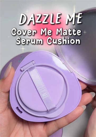 Dazzle me คือทำถึงคุชชั่นรุ่นนี้คือผิวสวย ติดทนมาก กันน้ำ กันเหงื่อ 💦 #dazzlemeth #dazzlemebeauty #คุชชั่นม่วงแดซเซิลมี #คุชชั่นแมทNotDry #DazzlemeSerumCushion