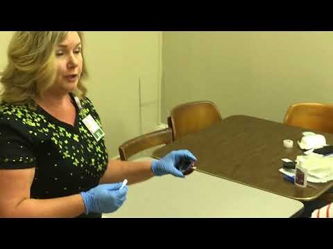 How to do a finger stick blood sugar