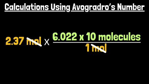 Calculations using Avogadro's number (part 2)