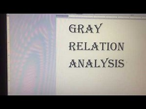 Gray relation analysis (GRG), multi objective optimization