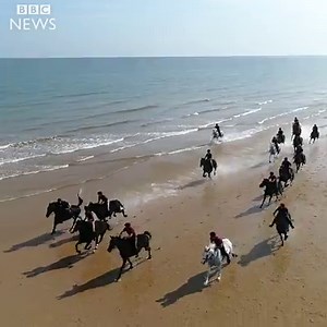 2.9M views · 19K reactions | Soldiers, surf and sunshine - The Household Cavalry hit the beach...   | BBC Norfolk | Facebook