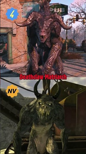 Deathclaw ☠️ New Vegas vs Fallout 4 Comparison