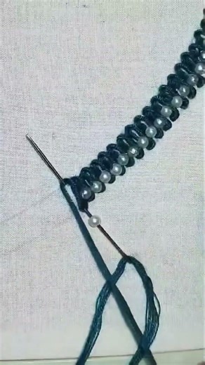 Thread Art Beading Technique That's Deceptively Easy #embroidery #craft