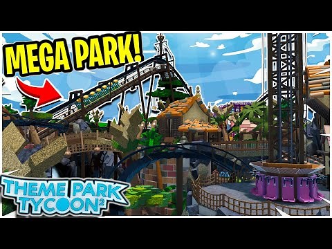 Theme Park Tycoon 2 Incredible *MEGA PARK* had this...