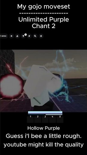 JJS Shinjuku Gojo Hollow Purple l Chant 2 l (Jujutsu Shenanigans) #jjs #roblox #skillbuilding