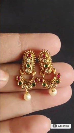 Panchaloha Earring Collection | Temple Jewellery Design for Women #jewellery