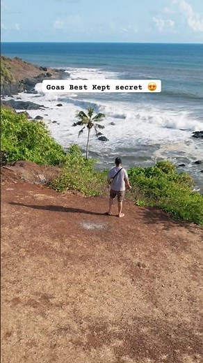 Discover Goa’s Secret Cliff 🌊 | Hidden Paradise with Stunning Beach Views ✨ #goa