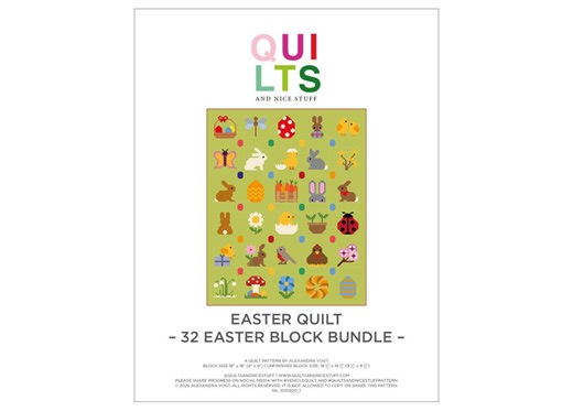 Easter Quilt 32 Block Pattern Bundle – PDF Pattern – Quilt for Easter Rabbits - Etsy Canada