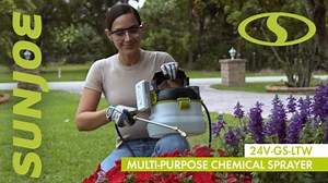 Sun Joe 24V-GS-LTW IONMAX 24-Volt, 1-Gallon Multi-Purpose Chemical Sprayer, Kit (w/ 1.3-Ah Battery + Quick Charger)