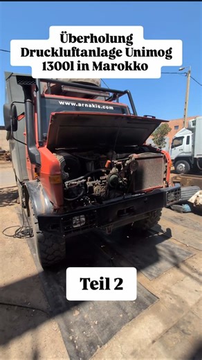 First no pressure, then too much 😮 Unimog emergency in Morocco 🔧