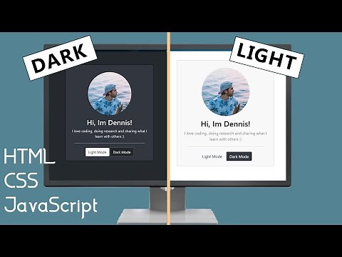 User Light/Dark Mode them Settings | HTML, CSS, JS