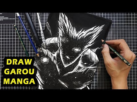 How To Draw Awakened Garou - Cosmic Fear Mode | One Punch Man (manga drawing)