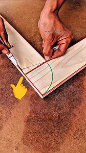 Simple tips and tricks to make 90° degree measurements accurately 🪵🪚 #Woodworking #Creative #Diy #Skill #Carpenter | Ar'vino Nasril Rashad