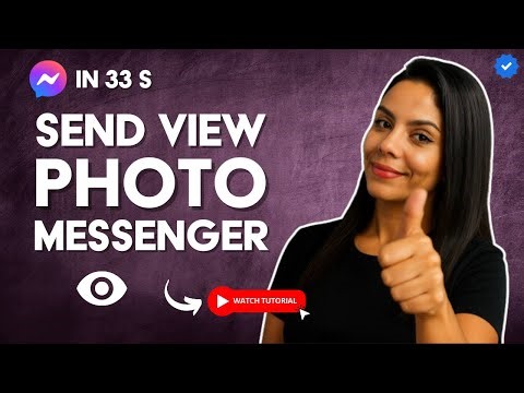 How to SEND a PHOTO of a VIEW in MESSENGER in 33 S