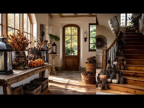 Rustic Autumn Farmhouse Tour 🍂 2025 | Warm Woods, Heirloom Finds & Cozy Corners