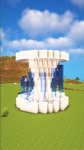Minecraft Tutorial | Rotating Water Fountain ⛲️ #shorts #minecraft