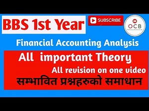 bbs 1st year account// All theory in one video// Vvvi thoery collection with Explanation in simple