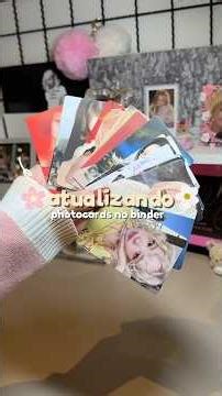 Atualizando os meus photocards novos nos binders 💗