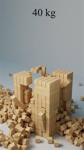 Cubes Rigid Body Simulation #animation #c4d #shorts #satisfying