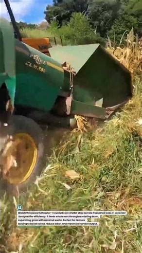High-Speed Corn Sheller in Action 🌽⚙️🚜 #FarmingTech #CornHarvest #AgriTools