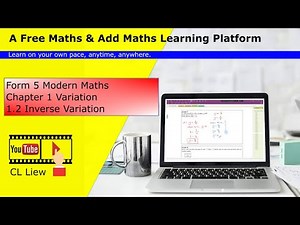 KSSM Form 5 Modern Maths Chapter 1 (1.2 Inverse Variation)