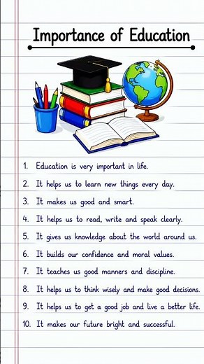Importance of education essay in english l Paragraph essay on important of education #education