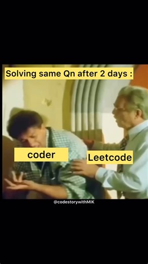 codestorywithMIK on Instagram: "Comment if you can relate 🥹 #funny #leetcode #dsa #codestorywithmik #mik"