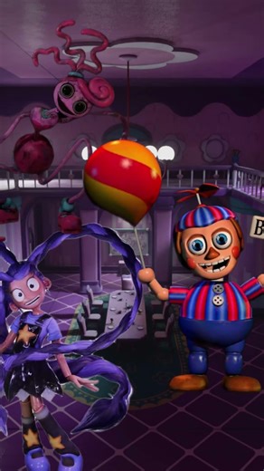 Mommy Long Legs & Lily Love Braids #vs FNAF ALL characters #shorts