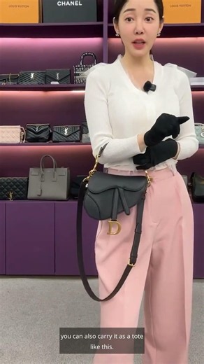 [Pre-Loved] DIOR Saddle Mini Tote Shoulder Bag M0456CBAA 155270901